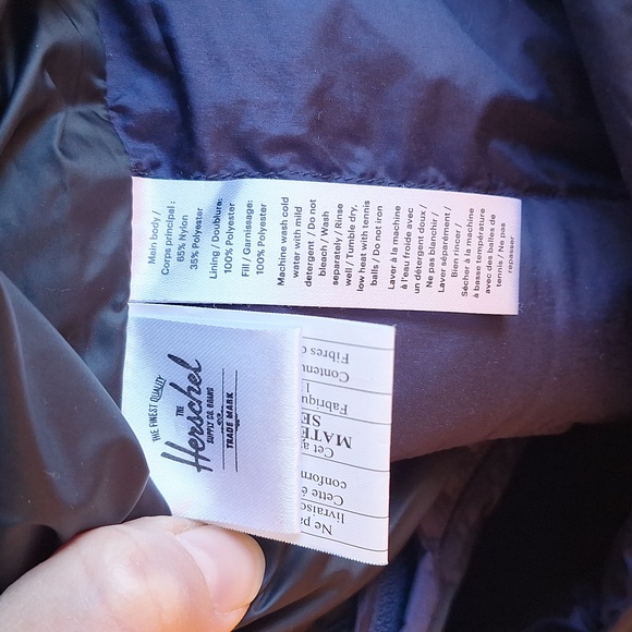 Herschel Supply Co. CP Navy Blue Featherless Quilted Puffer Vest Unisex Size L - Picture 7 of 7